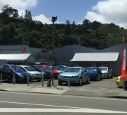 Used Vehicles parked on the Brendan Foot Supersite yard on Railway Ave in Lower Hutt